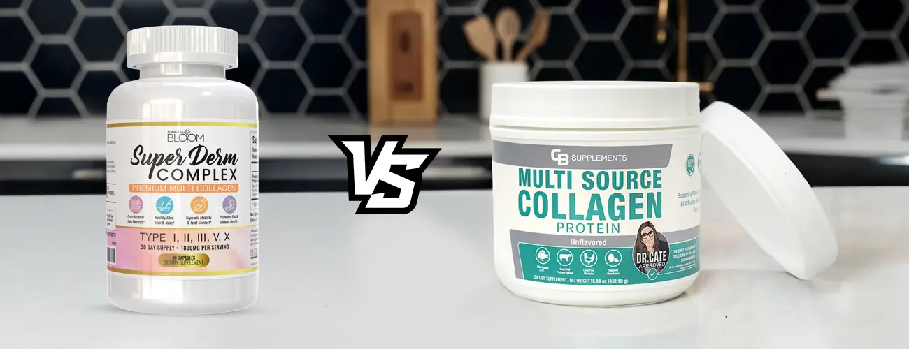 Super Derm Complex Vs CB Supplements Multi Collagen Protein